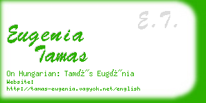 eugenia tamas business card